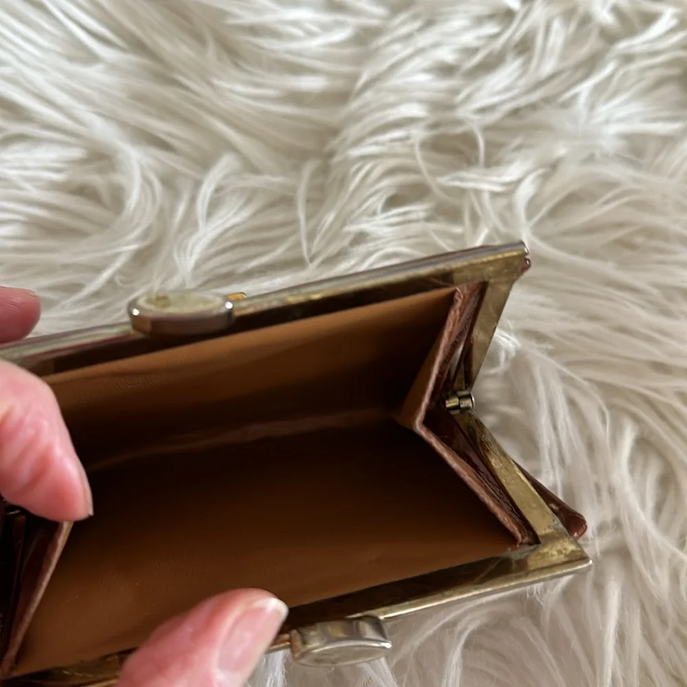 Vintage kisslock Dior wallet